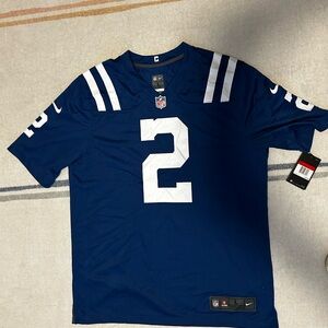 Nike Men's Navy Blue Jersey with White Accents NWT